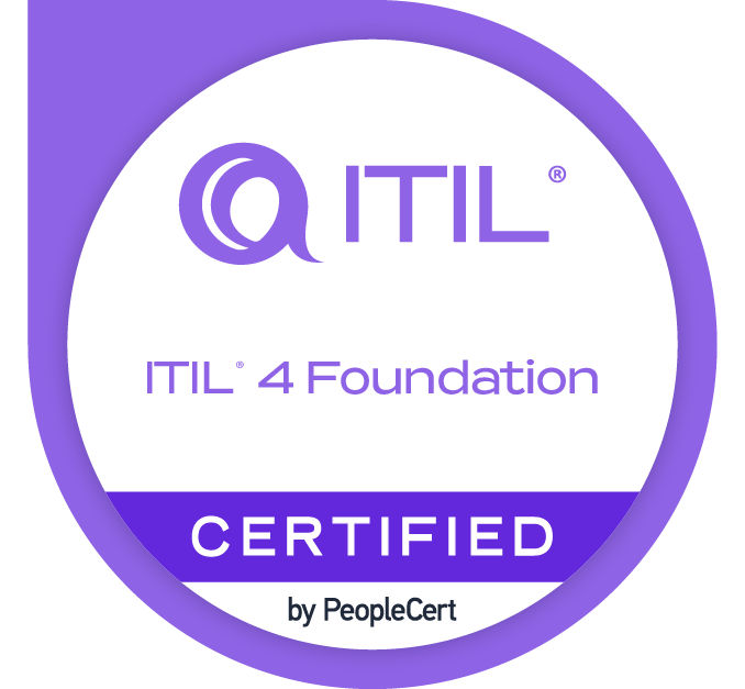 ITIL 4 Foundation certified